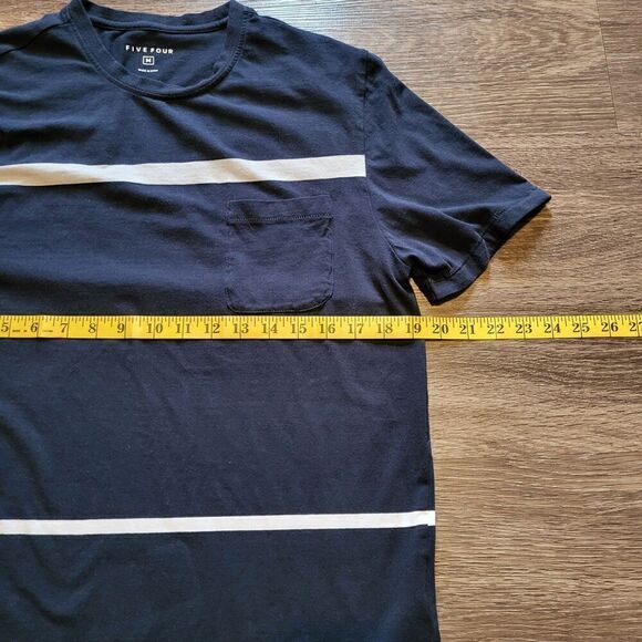 Five Four Horizontal Striped Pocket Tee Mens Medium - Picture 5 of 8
